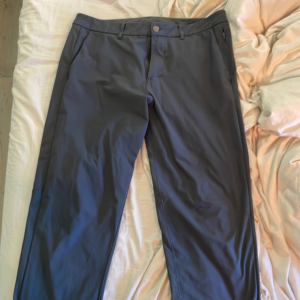 Lululemon dark grey pants commission slim size 34